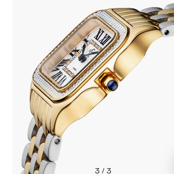 Elegant Gold and Silver Women's Watch - Picture 1 of 3
